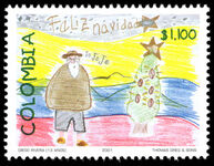 Colombia 2001 Christmas unmounted mint.