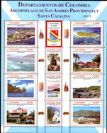 Colombia 2005 Departments (7th issue). San Andres and Santa Catalina sheetlet unmounted mint.