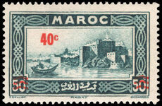 French Morocco 1939 40c provisional lightly mounted mint.