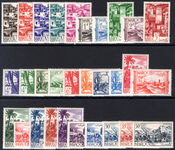French Morocco 1947-54 set lightly mounted mint.
