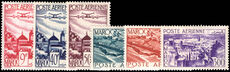 French Morocco 1947-54 air set lightly mounted mint.