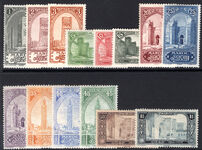 French Morocco 1917 set to 1f lightly mounted mint.