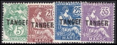 French Morocco 1918-24 Tangier values lightly mounted mint.