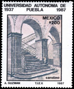 Mexico 1987 50th Anniversary of Puebla Independent University unmounted mint.
