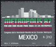 Mexico 1987 Metropolis 87 World Association of Large Cities Congress unmounted mint.