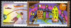 Mexico 2000 Stampin the Future. Winning Entries in Children's International Painting Competition unmounted mint.