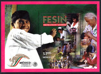 Mexico 2001 Educational Scholarship Fund for Indigenous Children souvenir sheet unmounted mint.