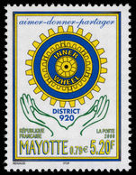 Mayotte 2000 Inner Wheel unmounted mint.