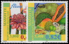 Mayotte 2001 Flowers and Fruits unmounted mint.