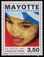 Mayotte 1997 Womans Face unmounted mint.