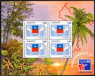 Mayotte 1999 Philexfrance souvenir sheet unmounted mint.