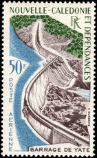 New Caledonia 1959 50fr Yate Dam unmounted mint.