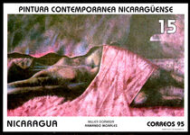 Nicaragua 1995 Paintings by Armando Morales souvenir sheet unmounted mint.