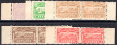 Nicaragua 1932 GPO Reconstruction Fund air set in marginal pairs lightly mounted mint.
