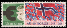 Norway 1965 20th Anniversary of Liberation unmounted mint.