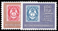 Norway 1972 Centenary of Norwegian Posthorn Stamps unmounted mint.