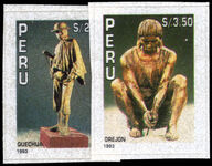 Peru 1993 Ethnic Groups (1st series). Statuettes by Felipe Lettersten unmounted mint.