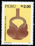 Peru 1995 Mochican ceramic of potato tubers perf 14 unmounted mint.