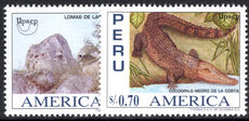 Peru 1996 America (1995). Environmental Protection unmounted mint.