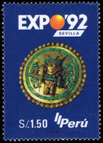 Peru 1996 Expo'92 World's Fair unmounted mint.
