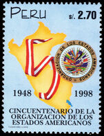 Peru 1998 50th Anniversary of Organisation of American States unmounted mint.