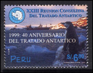 Peru 1999 40th Anniversary of Antarctic Treaty unmounted mint.