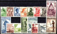 Papua New Guinea 1952-58 set fine used.