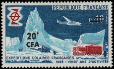Reunion 1968 Polar Exploration lightly mounted mint.