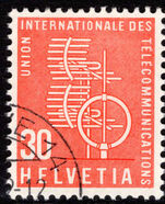 ITU 1958-60 30c orange fine used.