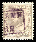 Suriname 1873-88 15c drab fine used.