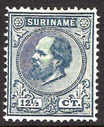 Suriname 1873-88 12½c slate-blue lightly mounted mint.