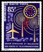 Upper Volta 1963 First Anniversary of Union of African and Malagasy States lightly mounted mint.