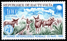 Upper Volta 1969 World Meteorological Day unmounted mint.