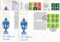 1980 Wedgwood prestige FULL booklet panes first day cover.