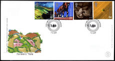1999 Millennium Series. The Farmers' Tale Newark postmark unaddressed first day cover.
