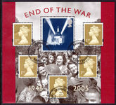 2005 End of World War II souvenir sheet fine used.