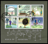 2007 Inventions souvenir sheet fine used.