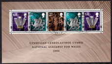 2006 Welsh Assembly souvenir sheet fine used.