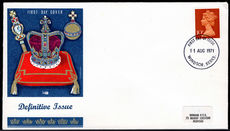 X885 10p unaddressed first day cover Windsor postmark.