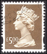 1999 Enschede £5.00 brown fine used.
