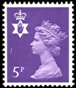 Northern Ireland 1971-93 5p reddish violet unmounted mint.