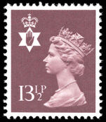 Northern Ireland 1971-93 13½p purple-brown unmounted mint.