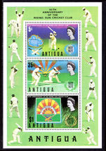 Antigua 1972 Cricket souvenir sheet unmounted mint.