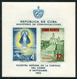 Cuba 1956 Our Lady Of Charity souvenir sheet unmounted mint.