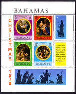 Bahamas 1970 Christmas souvenir sheet unmounted mint.