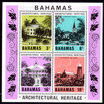Bahamas 1978 Architectural Heritage souvenir sheet unmounted mint.