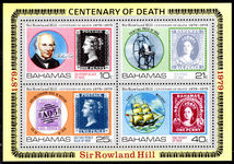 Bahamas 1979 Rowland Hill souvenir sheet unmounted mint.