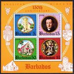 Barbados 1975 Anglican Diocese souvenir sheet unmounted mint.