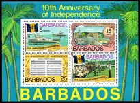 Barbados 1976 Independence Anniversary souvenir sheet unmounted mint.