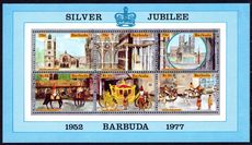 Barbuda 1977 Silver Jubilee souvenir sheet unmounted mint.